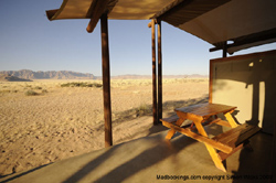 Desert Camp Self-Catering Ninja Namibia veranda dining table