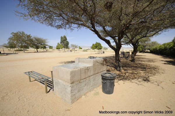 Campsite behind Solitaire Roadhouse