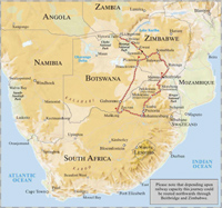 Pretoria to Victoria Falls