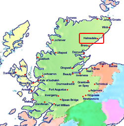 map of Helmsdale