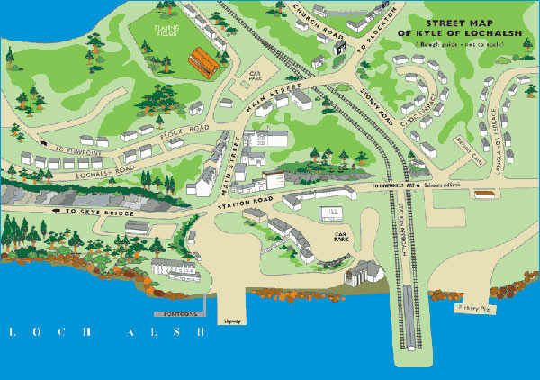 Kyle of Locahalsh town map