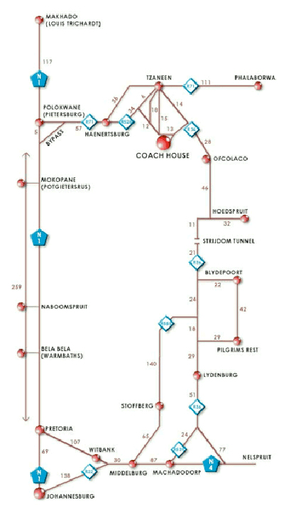 Coach House Hotel Map